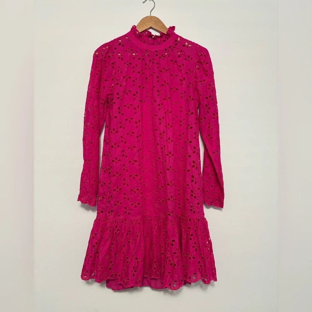 J.crew Ruffleneck Mini Dress Size ST - Picture 5 of 13